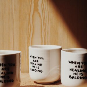 When you are healing, he is balding - porcelana!